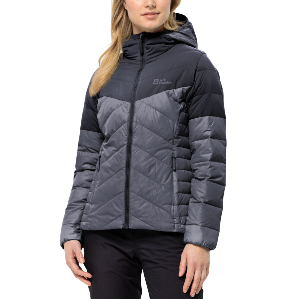 Jack Wolfskin (L, Dolphin) Womens Tundra Down Water Repellent Softshell Jacket Coat Not,Specified