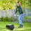 Outsunny 60L Steel Garden Roller Push Pull w/ Fillable Cylinder Water Rolling Drum 3