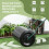 Outsunny 60L Steel Garden Roller Push Pull w/ Fillable Cylinder Water Rolling Drum 5