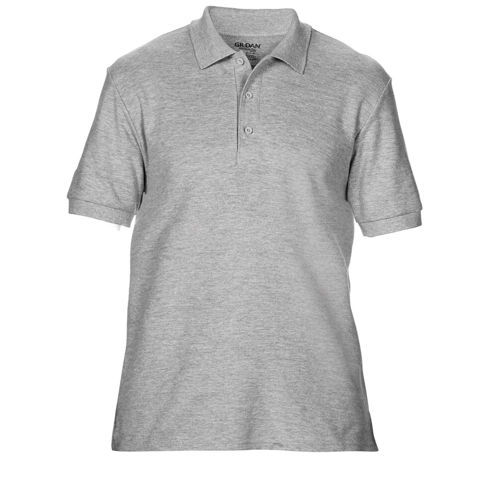 (XL, Sport Grey (RS)) Gildan Mens Premium Cotton Sport Double Pique Polo Shirt