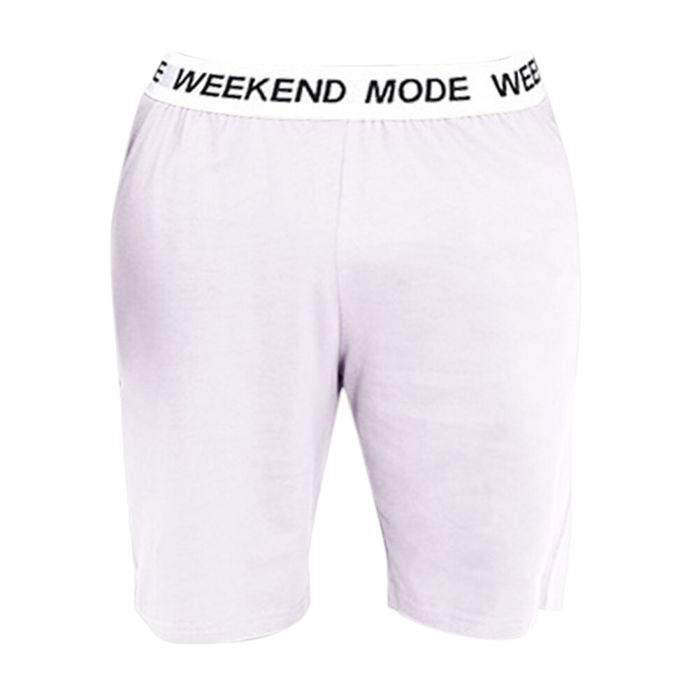 (S, Lilac) Brave Soul Mens Weekend Mode Jersey Lounge Shorts