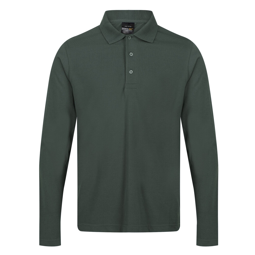 (XS, Dark Green) Regatta Mens Pro Long-Sleeved Polo Shirt