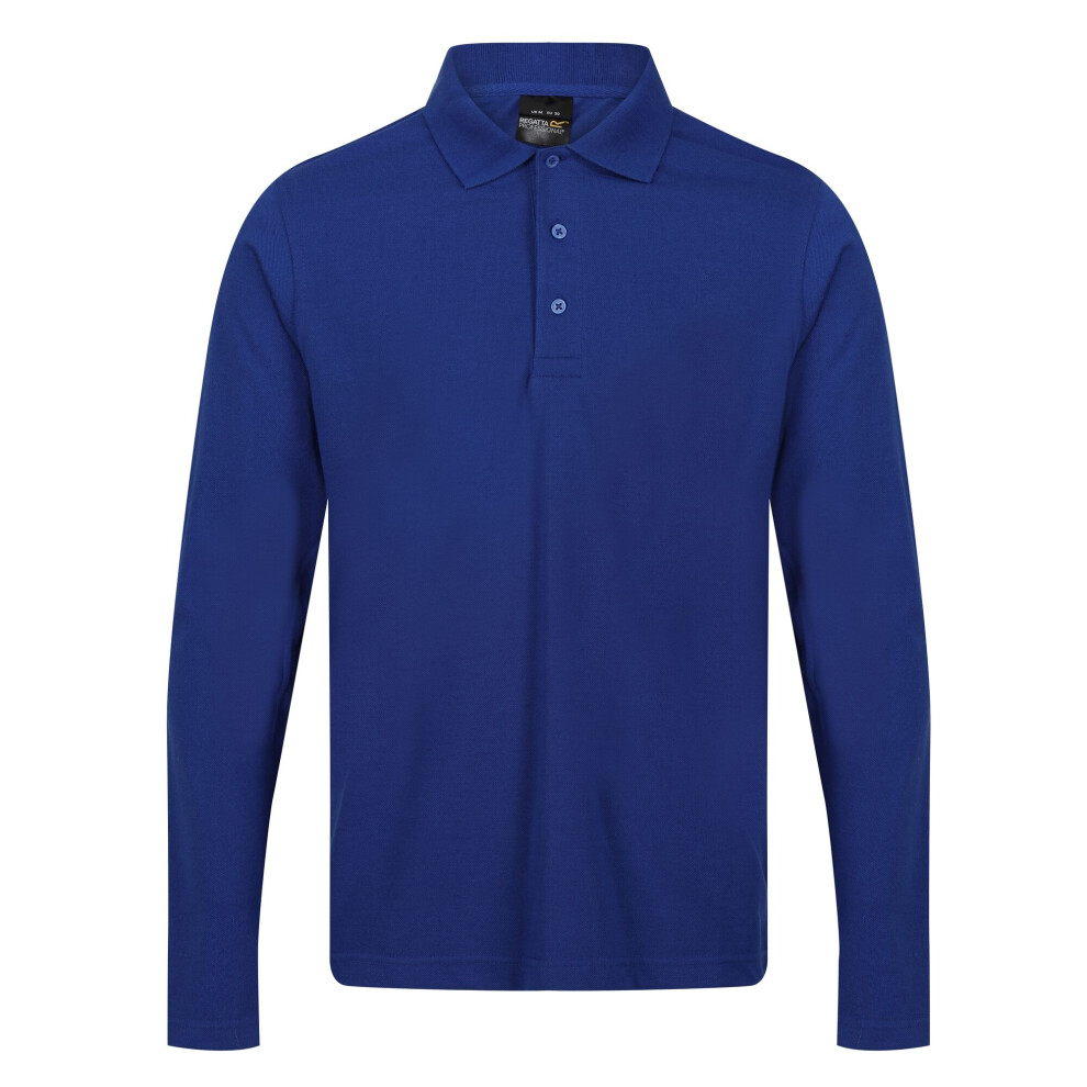 (XXL, New Royal) Regatta Mens Pro Long-Sleeved Polo Shirt