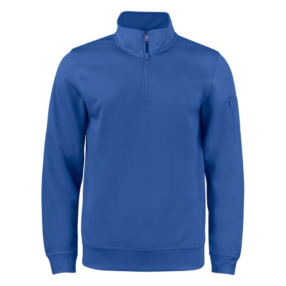 (XS, Royal Blue) Clique Unisex Adult Basic Active Quarter Zip Sweatshirt-image-OPC-P9QWH5T-NEW