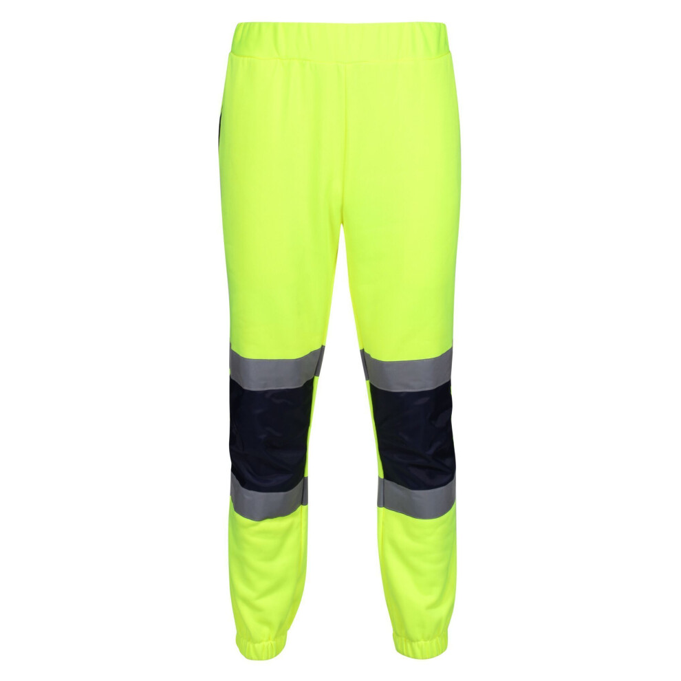 (L, Yellow/Navy) Regatta Mens Hi-Vis Bottoms