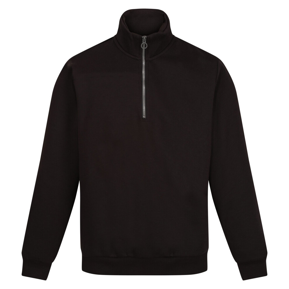 (S, Black) Regatta Mens Pro Quarter Zip Sweatshirt