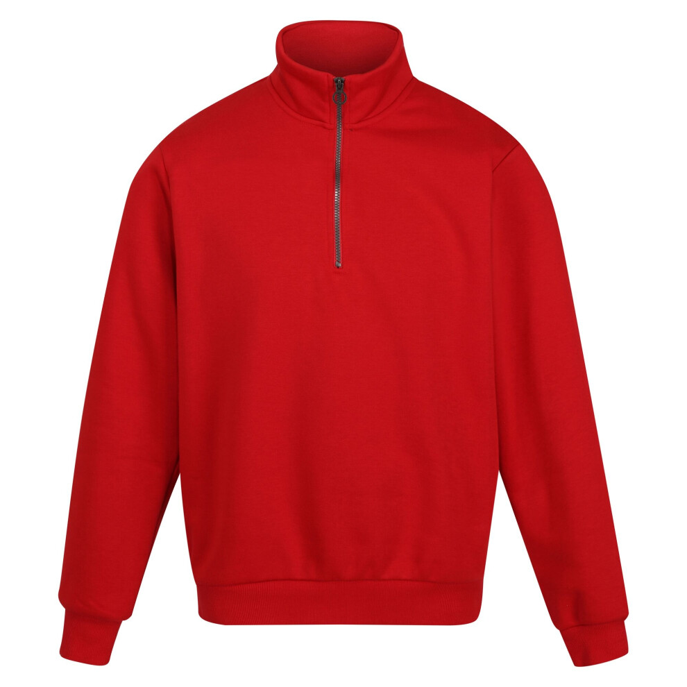 (M, Classic Red) Regatta Mens Pro Quarter Zip Sweatshirt