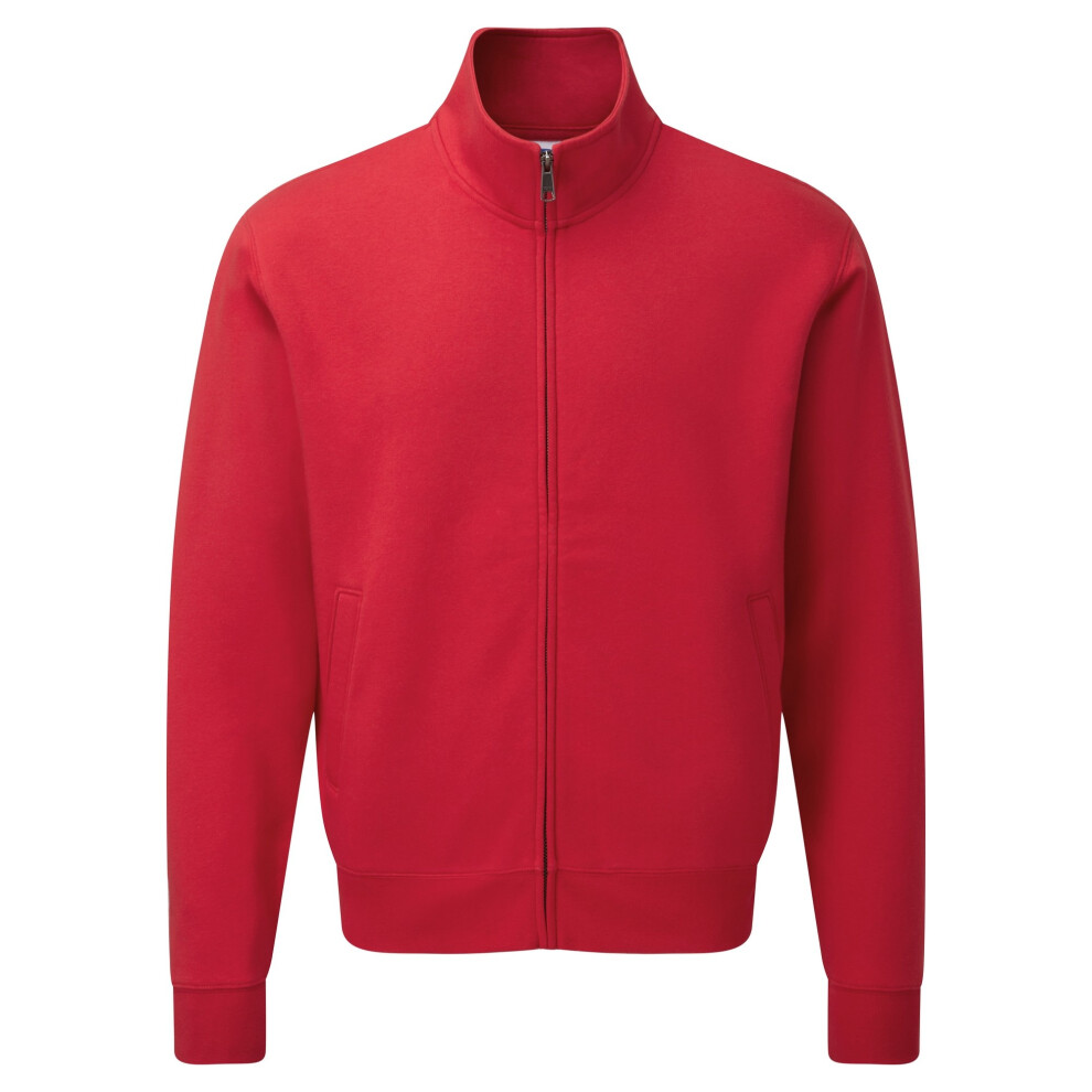 (M, Classic Red) Russell Mens Authentic Full Zip Sweatshirt Jacket