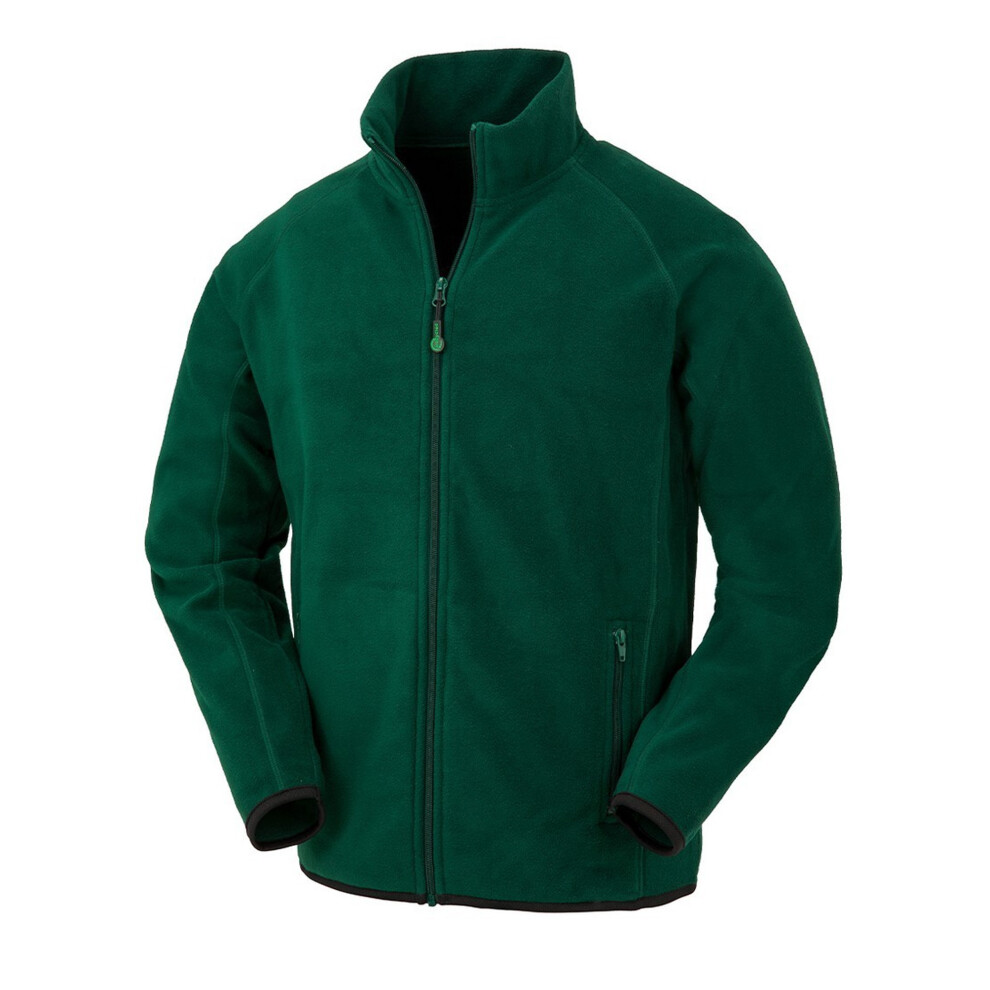 (S, Forest Green) Result Genuine Recycled Mens Polarthermic Fleece Jacket