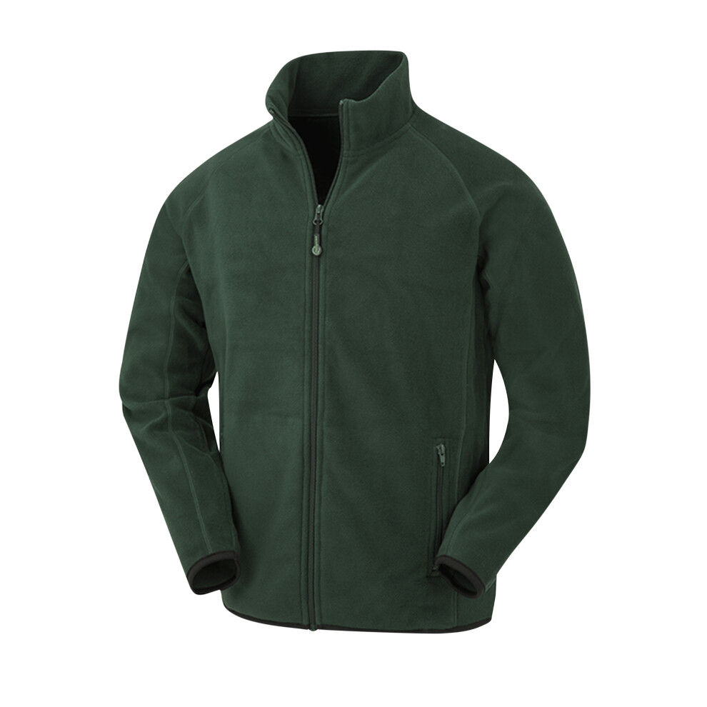 (XL, Forest Green) Result Genuine Recycled Mens Microfleece Jacket