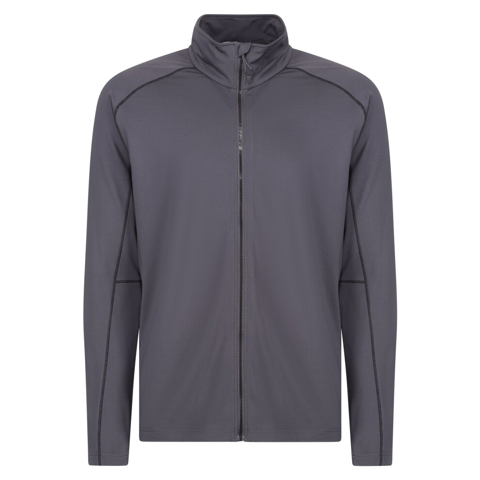 (S, Seal Grey) Regatta Mens Core Stretch Full Zip Midlayer