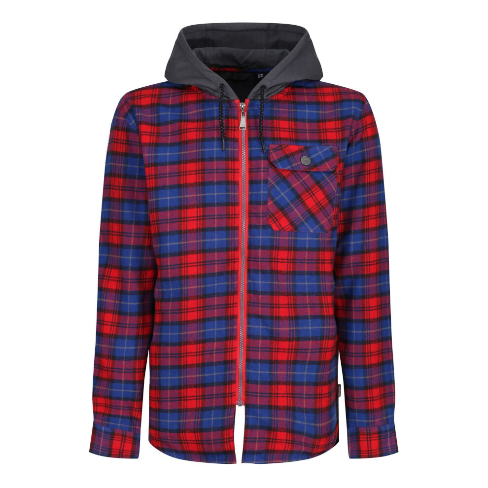 (XL, Classic Red) Regatta Mens Tactical Siege Checked Jacket