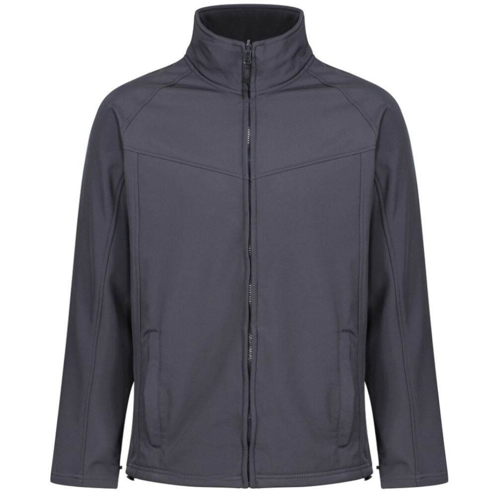 (M, Seal Grey) Regatta Uproar Mens Softshell Wind Resistant Fleece Jacket