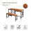 3-Piece Dining Table and Bench Set 4-Person Space-Saving Dinette 4