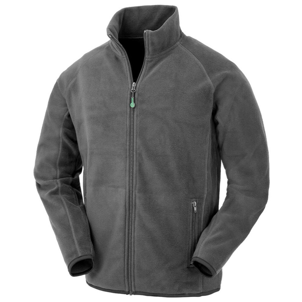 (L, Grey) Result Genuine Recycled Mens Polarthermic Fleece Jacket