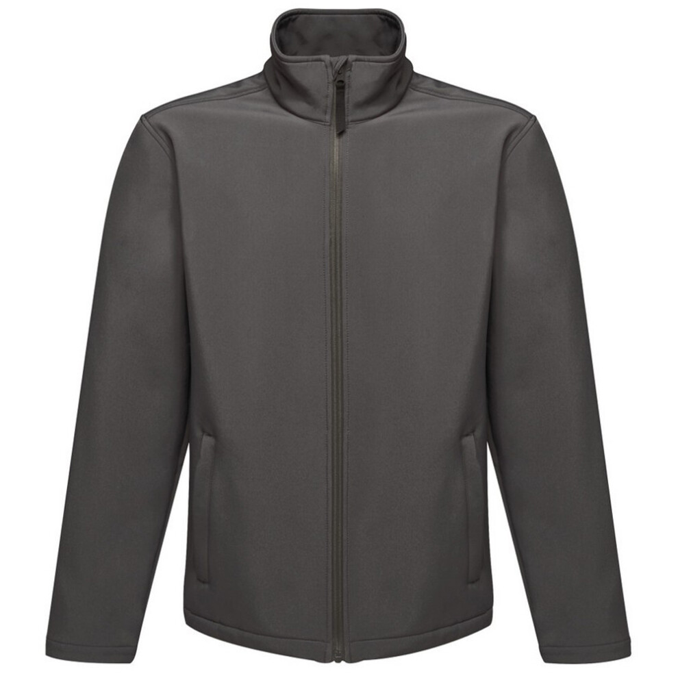 Regatta Reid Softshell Wind Resistant Water Repellent Jacket Men's Grey
