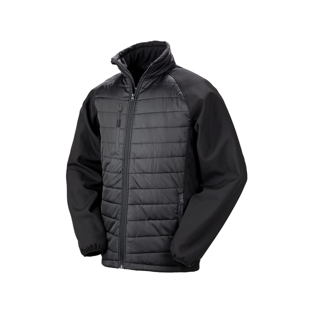 Black Compass Padded Soft Shell Jacket