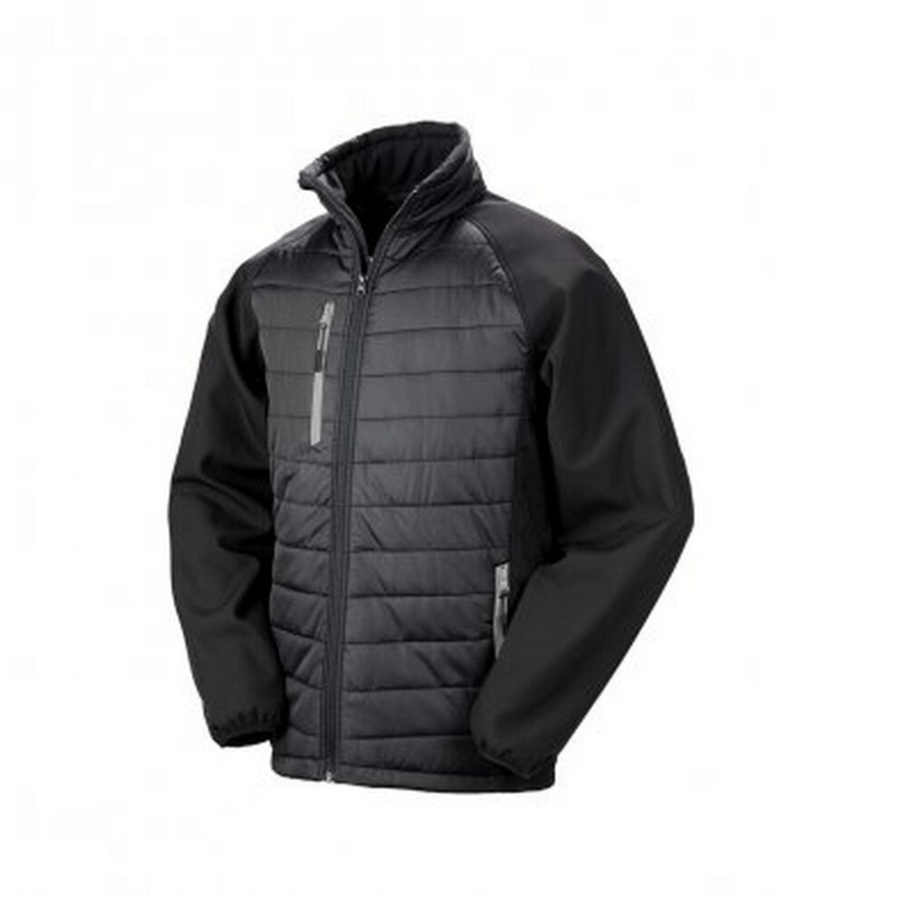 Black Compass Padded Soft Shell Jacket