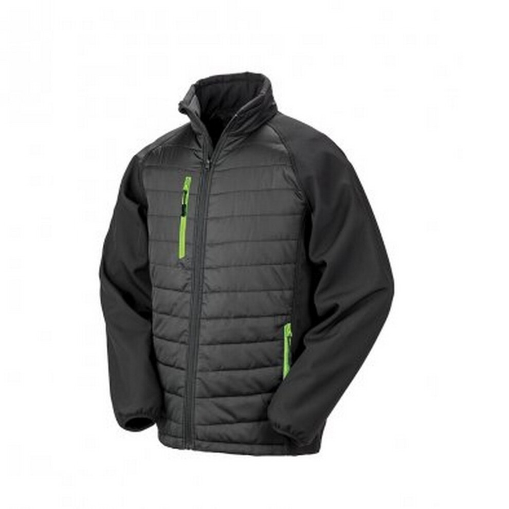 Black Compass Padded Soft Shell Jacket