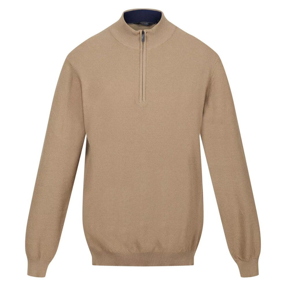 (M, Gold Sand) Regatta Mens Keaton Knitted Jumper