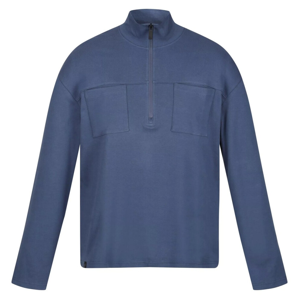 (L, Dark Denim) Regatta Mens Ferdo Fleece Top