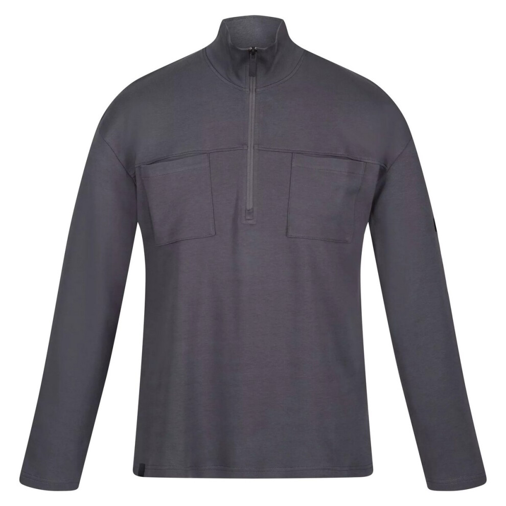 (S, Dark Grey) Regatta Mens Ferdo Fleece Top