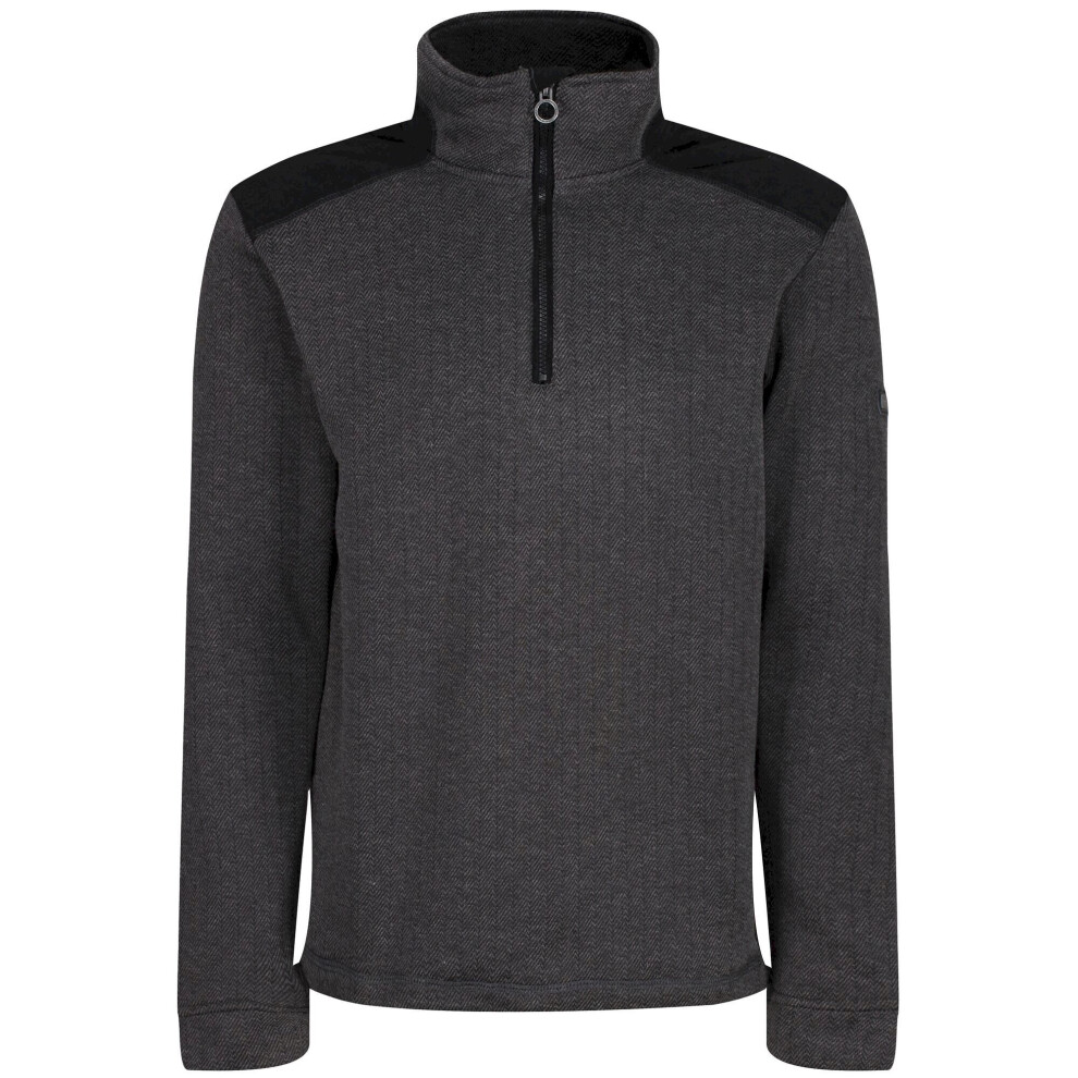 (3XL, Black) Regatta Mens Holbeck Half Zip Fleece Top