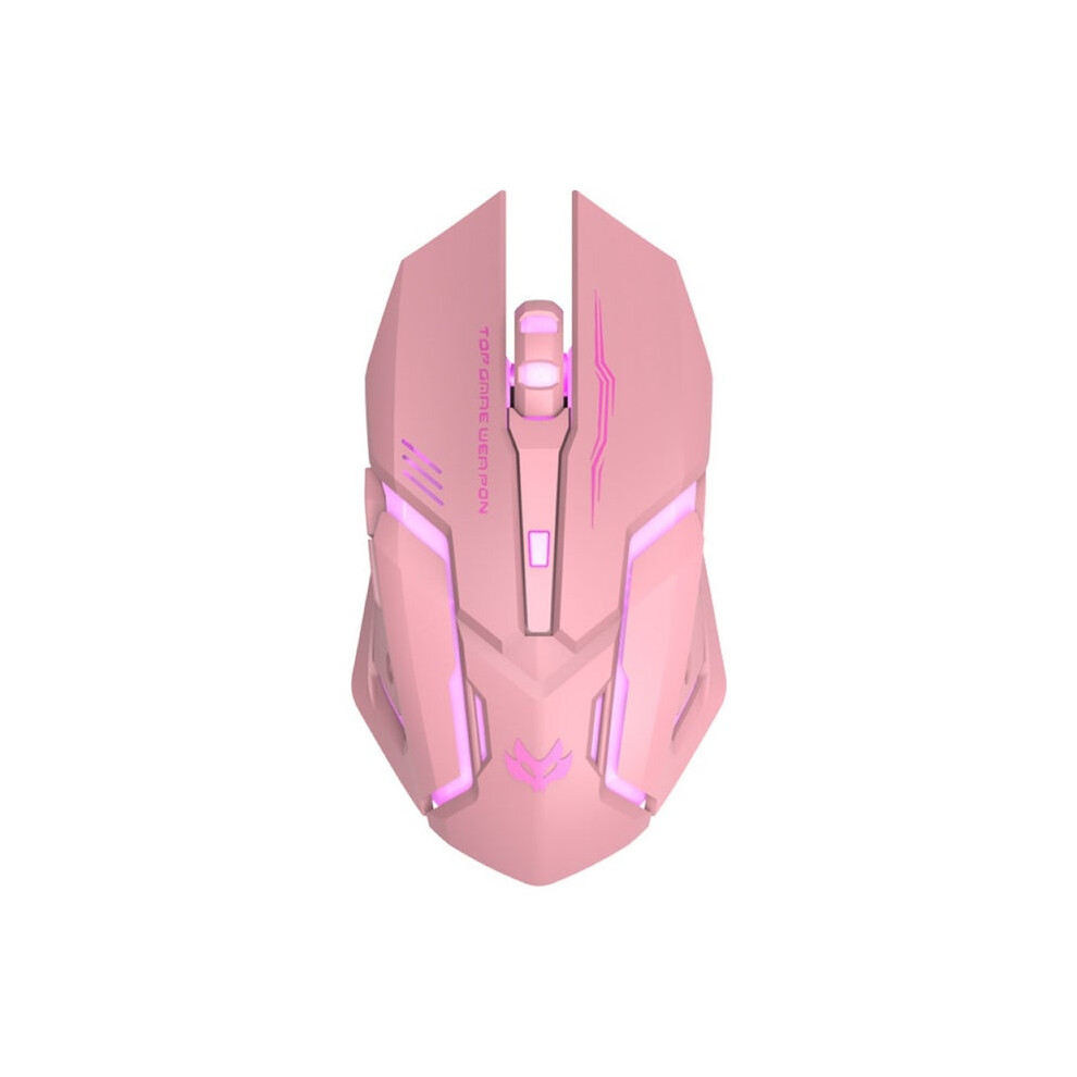 Pink Black T1 Ergonomic 2.4G Rechargeable Mouse For Pc Computer Silent Backlit Usb Optical Wireless Gaming