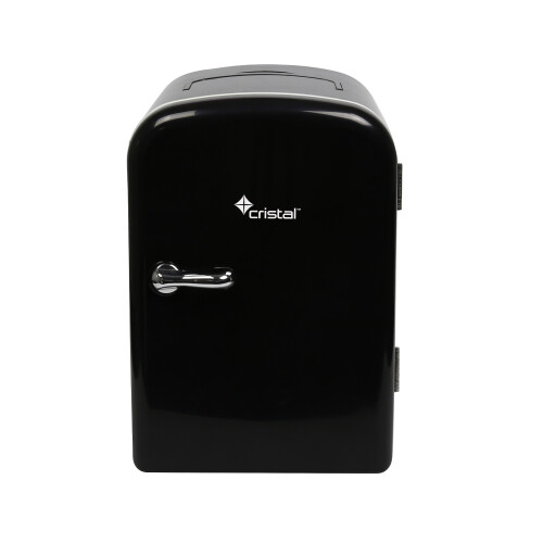 Cristal 4L Compact Cooler (Mini Fridge Style) with Built-in 12V Adapter - Black 1