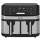 EMtronics EMtronics Double Basket Air Fryer 9 Litre with 99 Minute Timer - Stainless Steel 1
