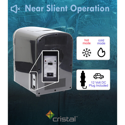 cristal mini travel fridge 4l