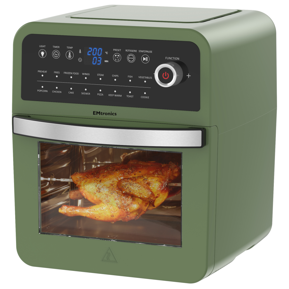Emtronics Digital 12L Oven Combi Digital Air Fryer - Sage Green