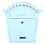 EMtronics (Aqua Blue) EMtronics Stainless Steel Wall Mountable Post Box 1