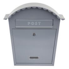 (Dark Grey) EMtronics Stainless Steel Wall Mountable Post Box