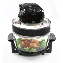 EMtronics EMHO17EXB 17L Halogen Oven - Black, 1400W for Healthier Cooking with 80% Less Fat