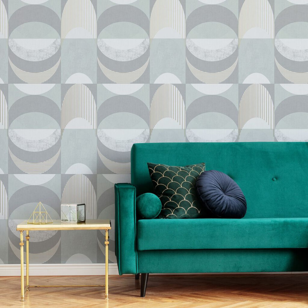 Sublime Mint Seamless Geometric Wallpaper