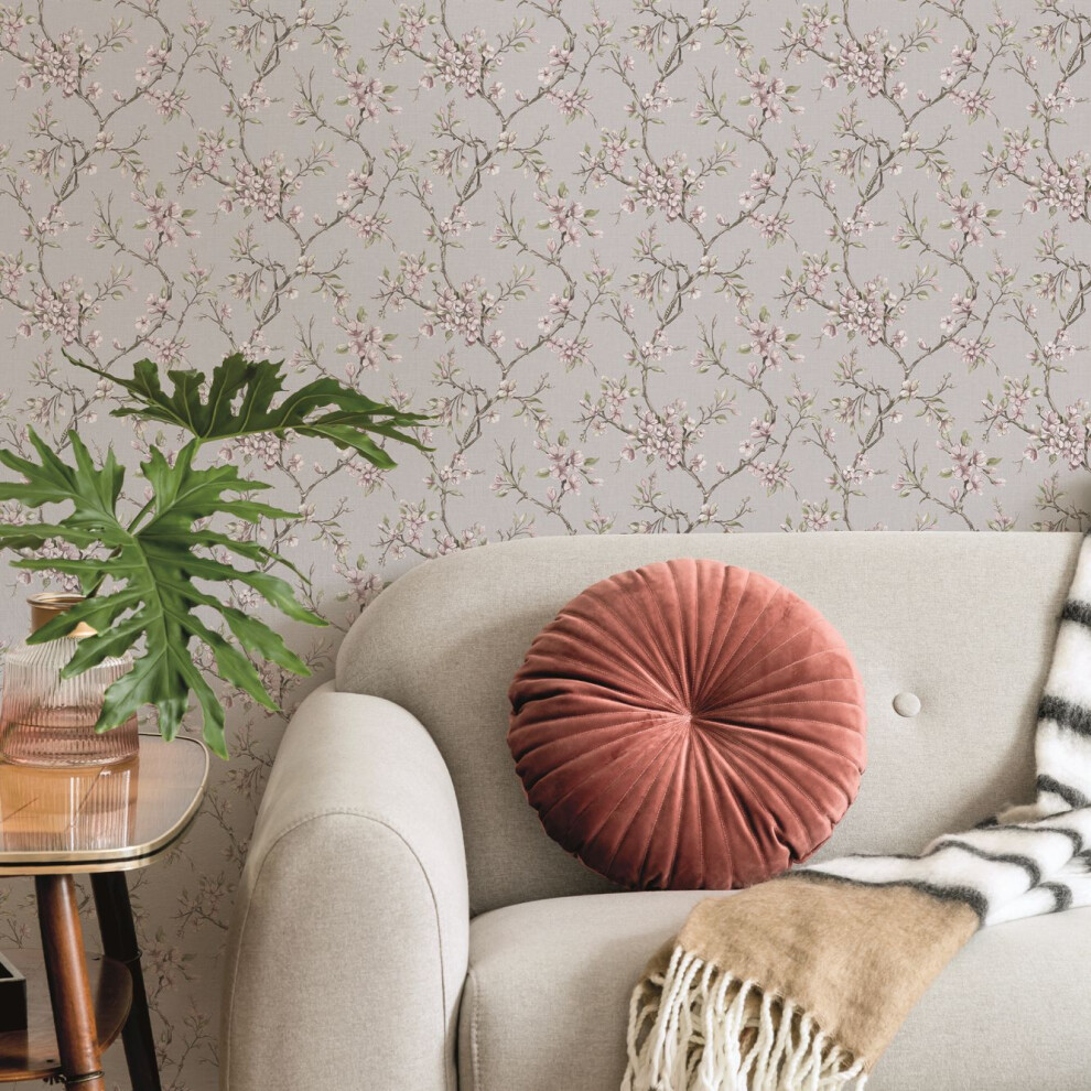 Boutique Eliza Blush Floral Wallpaper