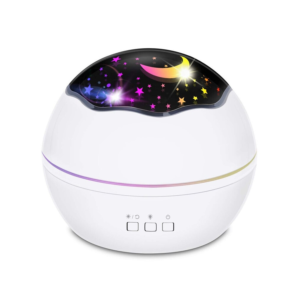 Star Projector For Kids Led Multiple Colors 360 Degrees Rotating Ocean / Cosmos Sky Lamp Baby Bedroom White Night Lights