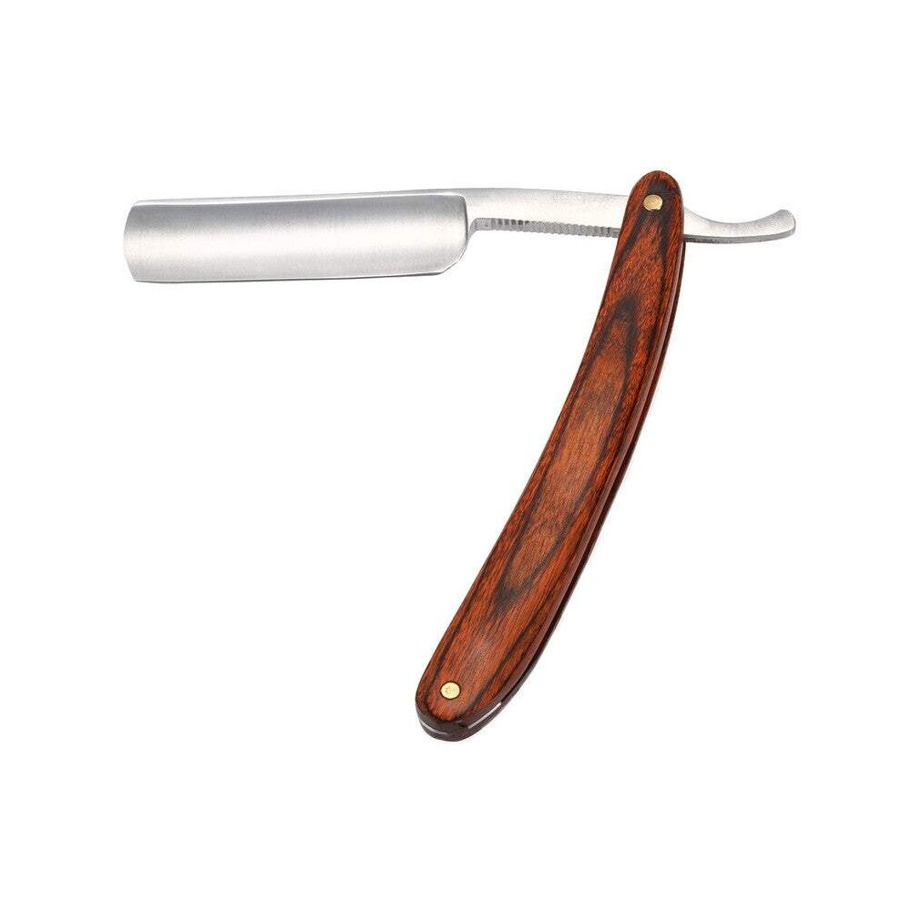 Razors Blades Antique Men's Straight Cut Carbon Steel Folding Retro Barber Beard Throat Shaving Pearwood Handle Male Men's Razor Blades