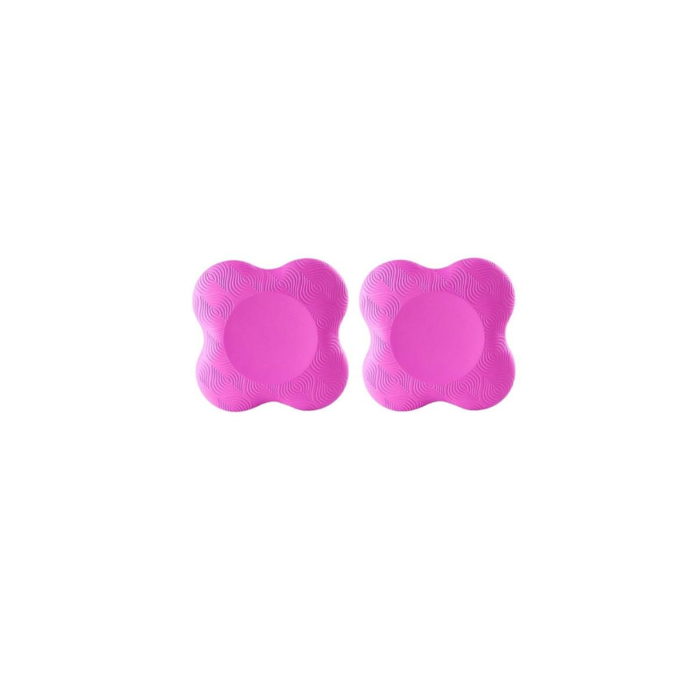 Pair Of Pink Yoga Knee Pads Support For Pilates Exercise