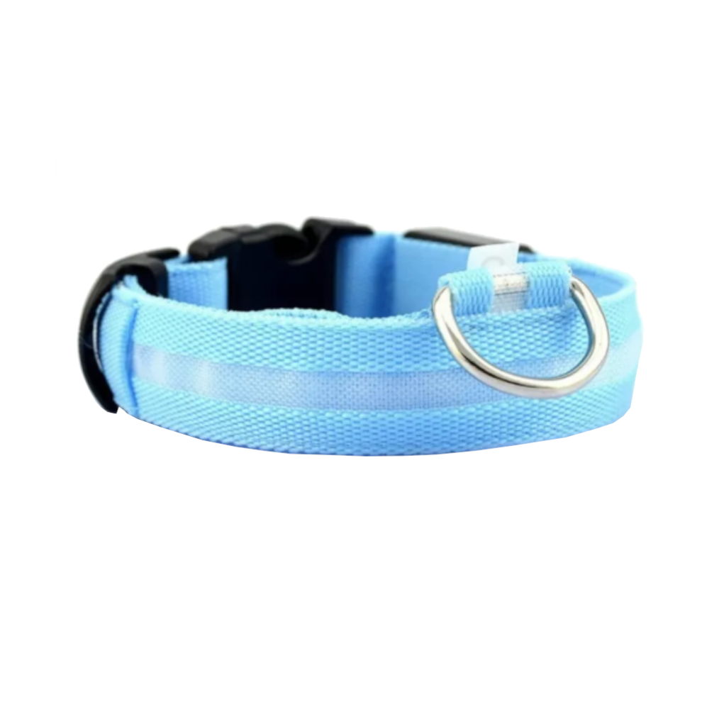 (Blue, Xs 28-40 cm) Novelty Safety Usb Charging Led Dog Collar Puppies Dog Walking Light Up Collar