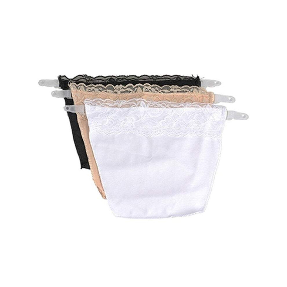 Women's Accessories 3 Pcs Lace Trim Clip On Cleavage Cover For Bra Bra Accessories