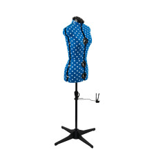 (Petite (UK 6-10)) Adjustable Dressmakers Dummy - Duck Egg Blue Polka Dot. Available in 4 Sizes.