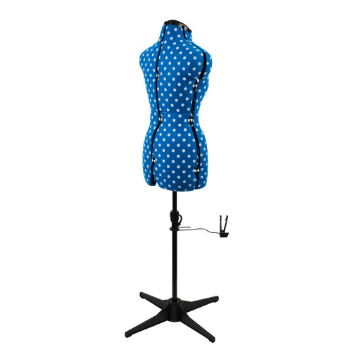 Adjustable Dressmakers Dummy - Duck Egg Blue Polka Dot. Available in 4 Sizes. 2