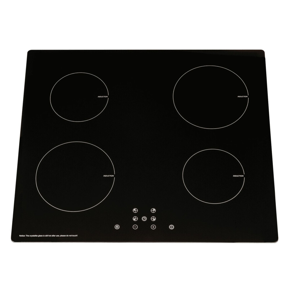 SIA INDH60BL 60cm Black 4 Zone Touch Control Electric Induction Hob & Child Lock