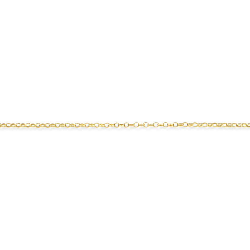 (24) Jewelco London 9ct Light Yellow Gold - Heavy Oval Belcher Pendant Chain Necklace - 2.6mm gauge