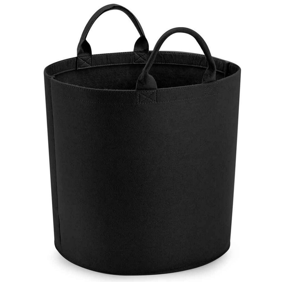 (40cm x 40cm, Black) Bagbase Felt Laundry Basket