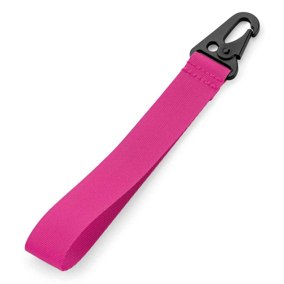 (One Size, Fuchsia) BagBase Brandable Key Clip