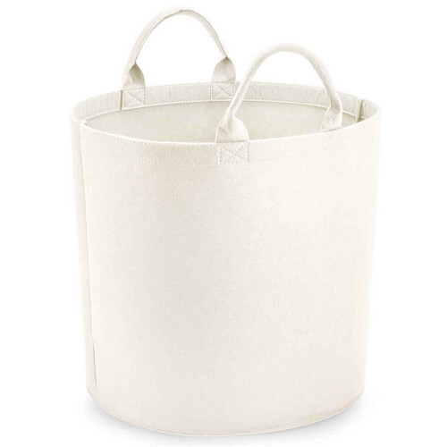 BagBase (30cm x 30cm, Soft White) Bagbase Felt Laundry Basket