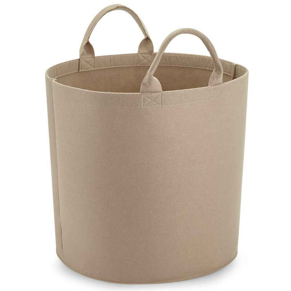 (40cm x 40cm, Sand) Bagbase Felt Laundry Basket